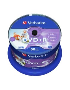 43512 - PACK 50 VERBATIM DVD+R ADVANCED AZO IMPRIMIBLE