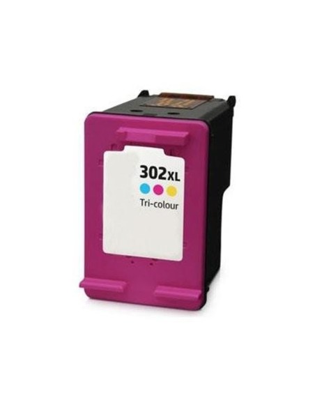 F6U67AE - CARTUCHO DE TINTA EQUIVALENTE HP 302XL TRICOLOR - 330 PÁGINAS