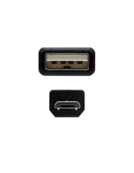 Nanocable CABLE USB 2.0, TIPO A/M-MICRO USB B/M, 0.8 M