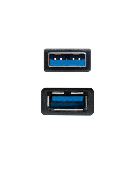 Nanocable Cable USB 3.0, Tipo A/M-A/H, Negro, 3.0 M