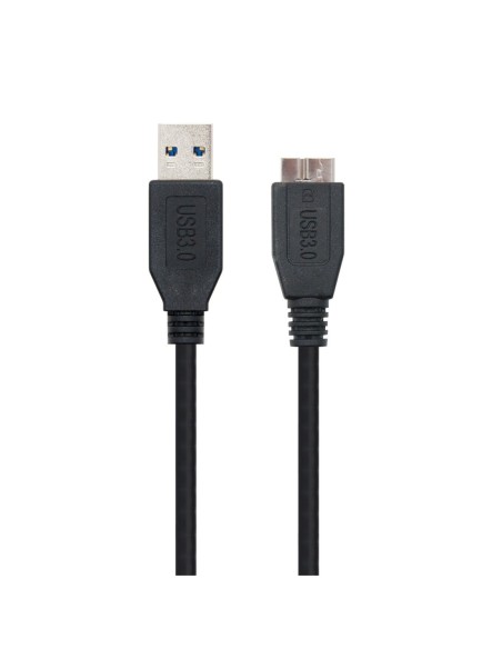 Nanocable CABLE USB 3.0, TIPO A/M-MICRO B/M, NEGRO, 1.0 M