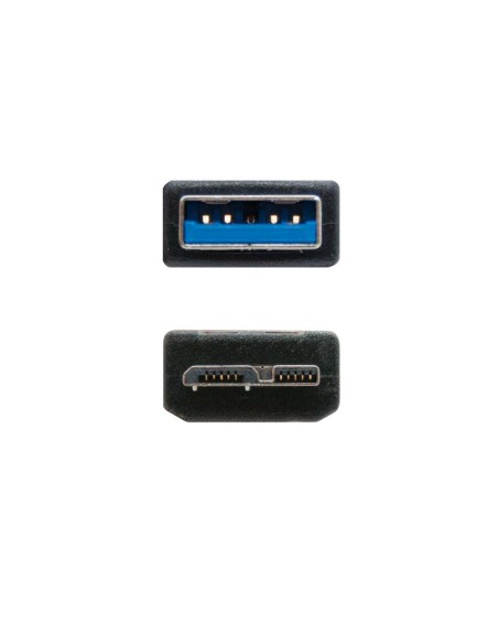 Nanocable CABLE USB 3.0, TIPO A/M-MICRO B/M, NEGRO, 1.0 M