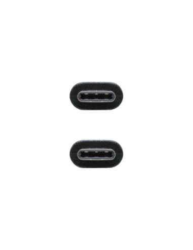 Nanocable USB 2.0, 1m cable USB USB C Negro