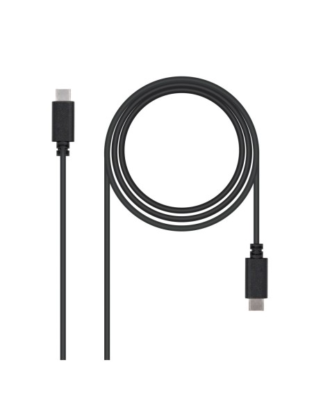 Nanocable USB 2.0, 2m cable USB USB C Negro